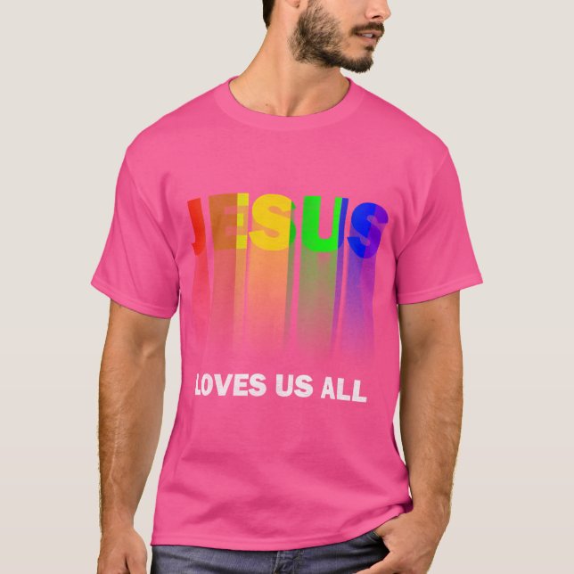 Camiseta Jesus nos ama a todos (Frente)