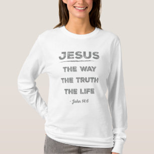 Camiseta Jesus: O Caminho, a Verdade, a Vida
