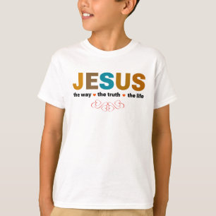 CAMISETA JESUS. O CAMINHO, A VERDADE, A VIDA.