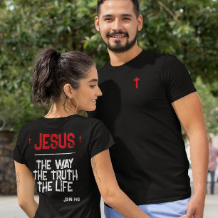 Camiseta Jesus O Caminho A Verdade A Vida João 14:6 Escritu