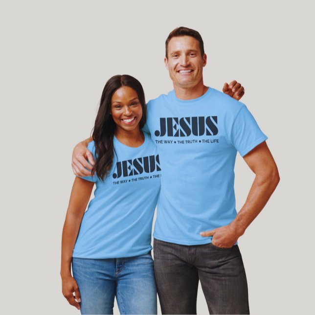Camiseta Jesus - O caminho, a verdade e a vida, (Criador carregado)