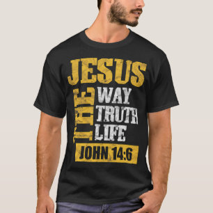 Camiseta Jesus o Caminho Verdade Vida João 146 Cristão