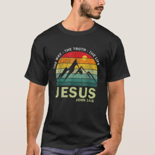 Camiseta Jesus O Caminho Verdade Vida Mulheres Homens Crian