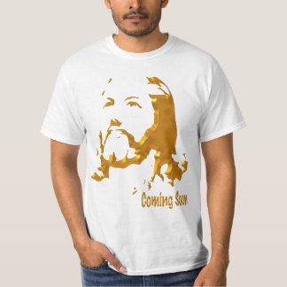 Camiseta Jesus o design Dourado do t-shirt