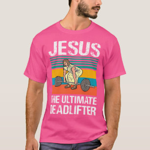 Camiseta Jesus O Levantador Definitivo Engraçado Ginásio Cr