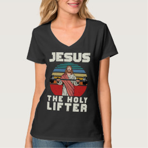 Camiseta Jesus O Levantador Santo Academia Levantamento de