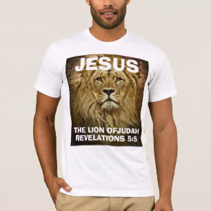 Camiseta JESUS O LÍÃO DE JUDAH, T-shirts cristãs