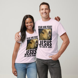 CAMISETA JESUS O LÍON ROARING DE JUDAH, T-SHIRTS