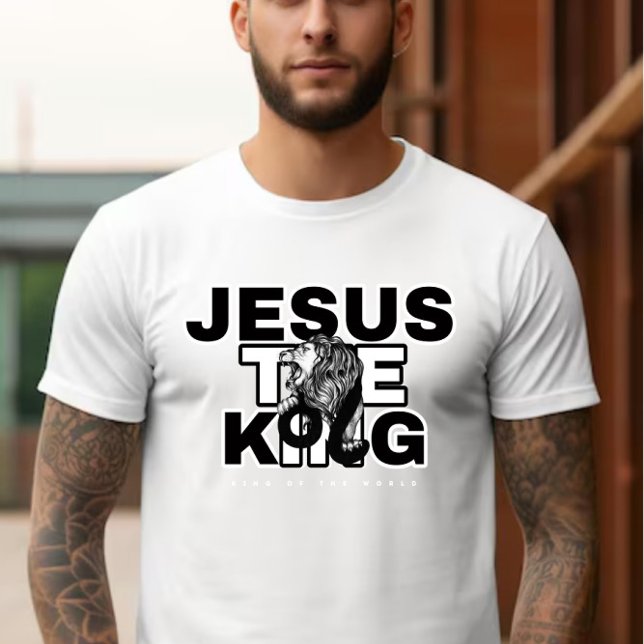 Camiseta Jesus, o Rei Unisex (Criador carregado)