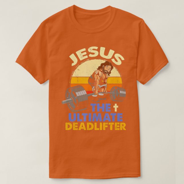 Camiseta Jesus, o último elevador de contas cristão (Frente do Design)