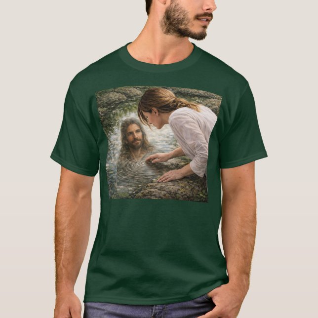 Camiseta Jesus olhando para trás (Frente)