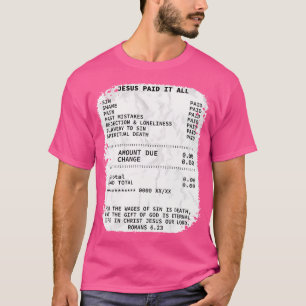 Camiseta Jesus Paguou Tudo O Cristianismo, Bíblia Rel