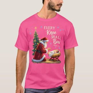 Camiseta Jesus Papai noel Natal Natal Natal Todos os Knee S