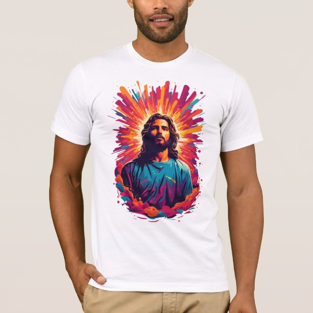 Camiseta Jesus Páscoa moderno. (Frente)