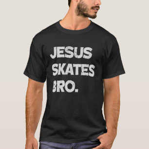 Camiseta Jesus Patina Irmão Engraçado Cristão Religioso Ska