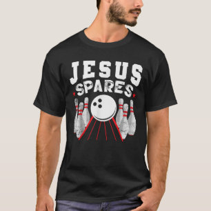 Camiseta Jesus Pede Boliches Cristãs Engraçadas