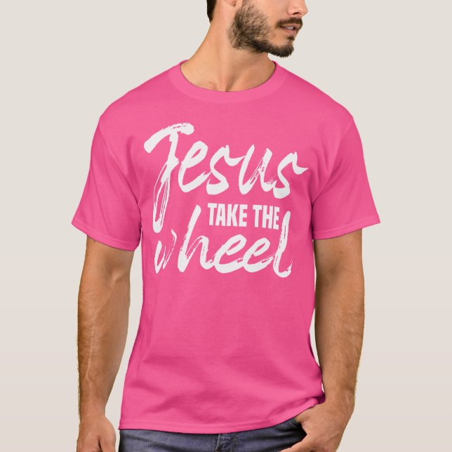 Camiseta Jesus Pega A Roda Fé Religiosa Cristã Ins (Frente)