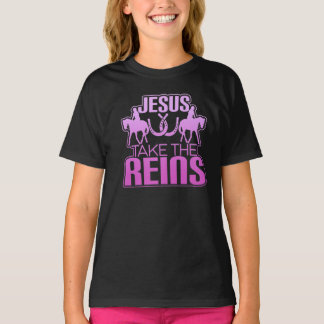 Camiseta Jesus Pega As Reinas Legal Cavalo De Raça -