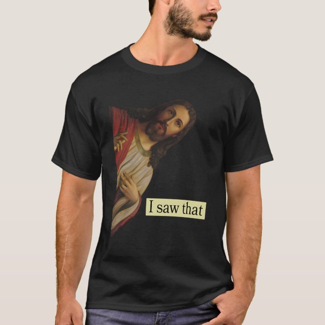 Camiseta Jesus Pop Do Céu E Diz Que Vi Esse Funno (Frente)