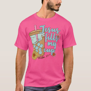 Camiseta Jesus Preenche meu Cristo de gelo Flor de Bíblia d