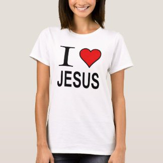Camiseta Jesus presentes Eu adoro o logotipo Jesus t-Shirt