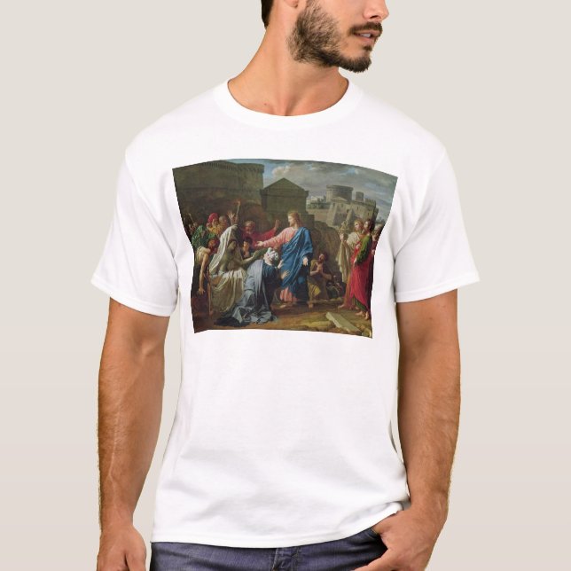 Camiseta Jesus que Resurrecting o filho da viúva de Naim (Frente)