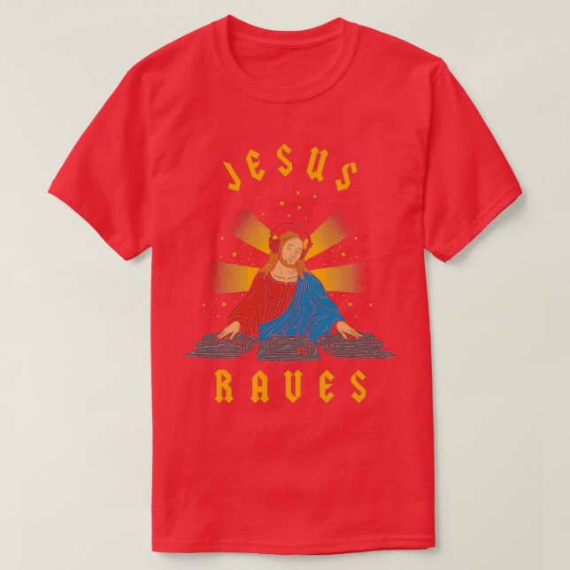 Camiseta Jesus Raves (Frente do Design)