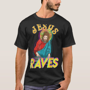 Camiseta Jesus Raves EDM Festival de Música Partido Christi