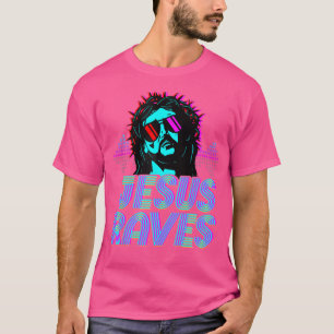 Camiseta Jesus Raves House Music Techno