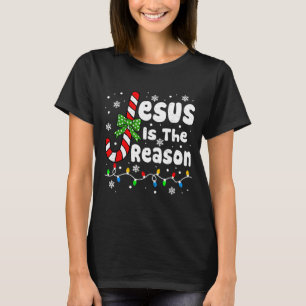 Camiseta Jesus razão natal doce cana fé cristã