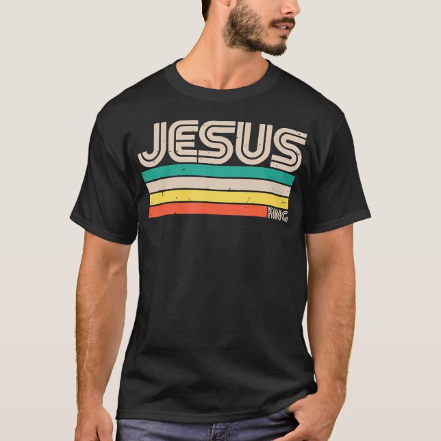 Camiseta Jesus Rei Retro Vintage (Frente)