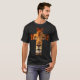 Camiseta Jesus Religioso Cristão O Leão Da Cruz Judaica (Frente Completa)
