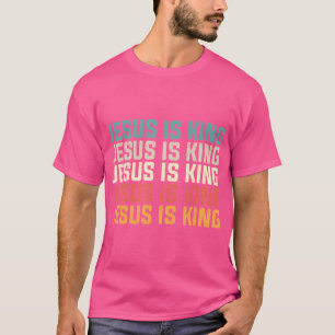 Camiseta Jesus Religioso É A Igreja Vintage Cristã Rei L