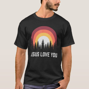 Camiseta Jesus Religioso Te Ama Cristão