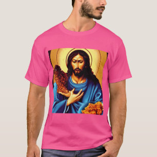Camiseta Jesus Ressuscita Galinha Frita