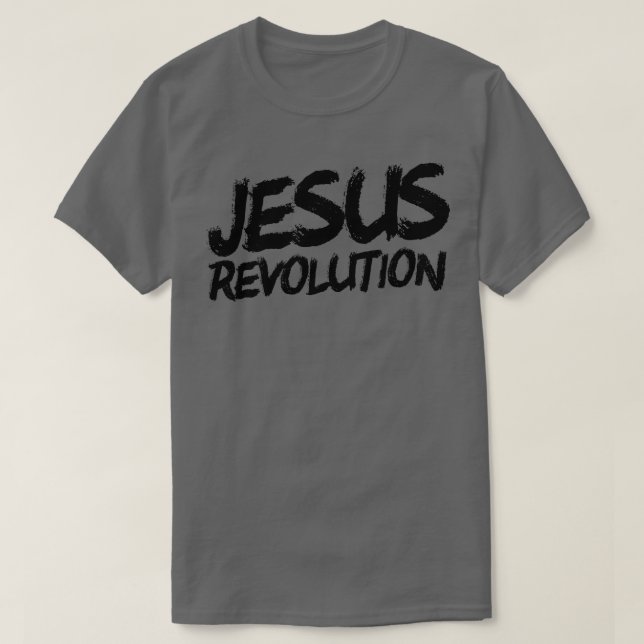 Camiseta Jesus Revolução Cristã Fé Paz Revolução Jesus (Frente do Design)