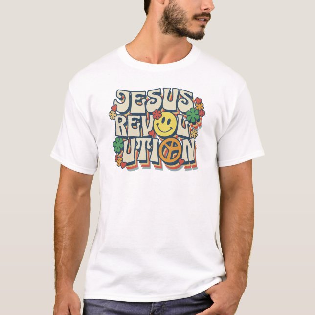 Camiseta Jesus Revolution Retro (Frente)