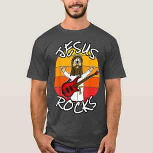 Camiseta Jesus Rocks Bass Guitar, Church Bhelps, Culto M