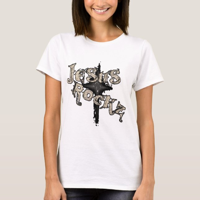 Camiseta Jesus Rockz Christian (Frente)