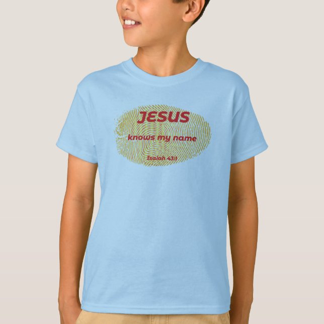 CAMISETA JESUS SABE MEU NOME (Frente)