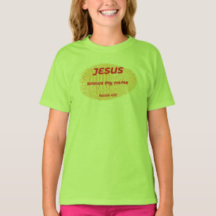 CAMISETA JESUS SABE MEU NOME