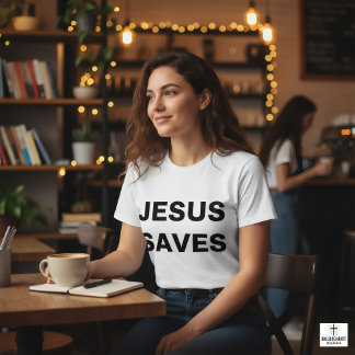 Camiseta Jesus salva a fé cristã