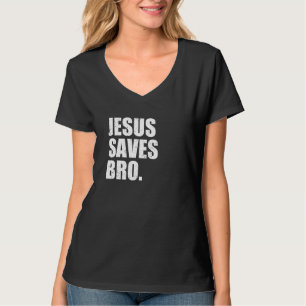 Camiseta Jesus salva a religião da Igreja do Cristo do cris