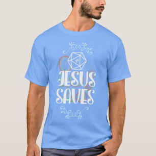 Camiseta Jesus Salva D20 Dados