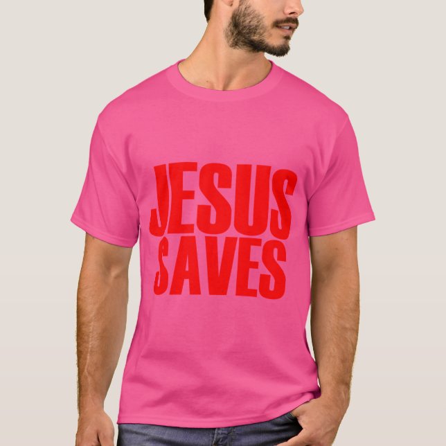 Camiseta Jesus Salva (Estilo de Regras de Hulk) (Frente)