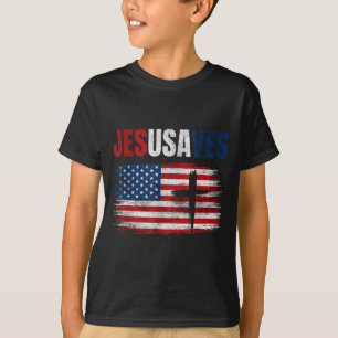 Camiseta Jesus Salva EUA Jesusaves Religioso Cristão