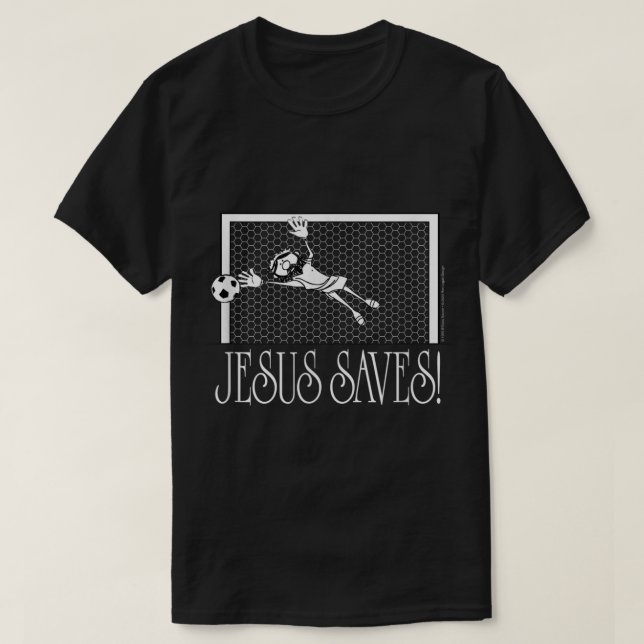 Camiseta Jesus salva futebol (Frente do Design)