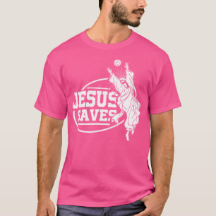 Camiseta Jesus salva garotas de voleibol
