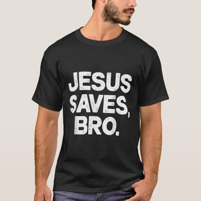 Camiseta Jesus Salva Irmão Cristão (Frente)