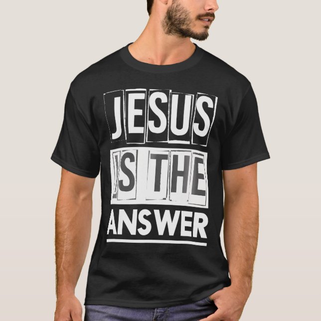 Camiseta Jesus salva Jesus religioso cristão (Frente)